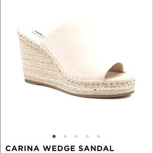 NWT Karl Lagerfeld Paris Leather wedges